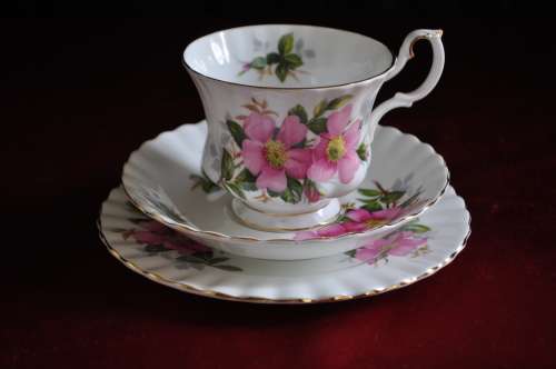 Royal Albert "Prairie Rose" Trio