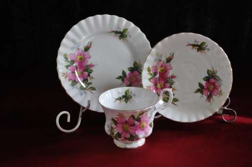 Royal Albert "Prairie Rose" Trio
