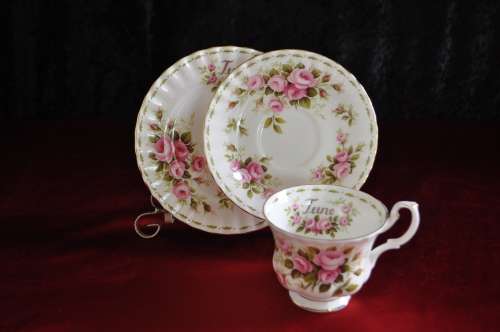 Royal Albert Flower Of The Month June "Roses" Trio