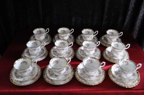 Royal Albert "Dimity Rose" 40 Piece Tea Set --  Collections or Courier Please!!