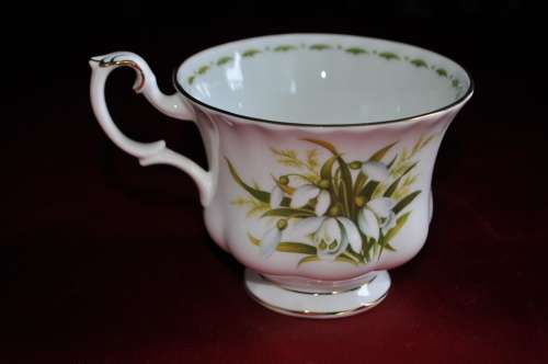 Royal Albert Flower Of The Month January "Snowdrops"  Trio