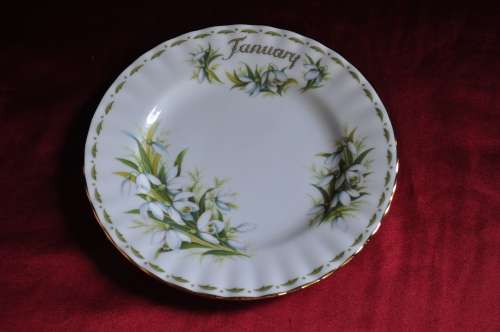 Royal Albert Flower Of The Month January "Snowdrops"  Trio