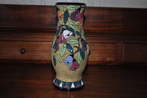 A Pair Of Amphora Vases Made In Czecho-Slovakia.