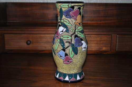 A Pair Of Amphora Vases Made In Czecho-Slovakia.