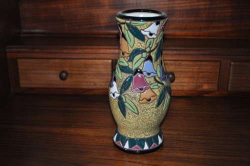 A Pair Of Amphora Vases Made In Czecho-Slovakia.