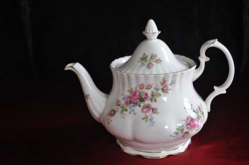 Royal Albert "Moss Rose" 40 Piece Tea Set --  Collections or Courier Please!!!