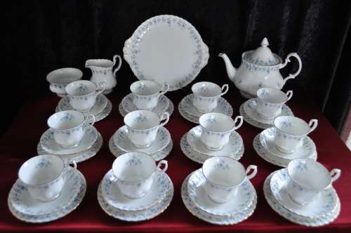 Royal Albert "Memory Lane" 40 Piece Tea Set.  ---   Collections or Courier Please!!