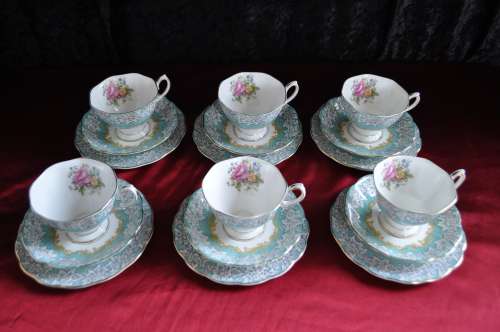 Royal Albert "Enchantment" 21 Piece Tea Set ---  Collections or Courier Please!!