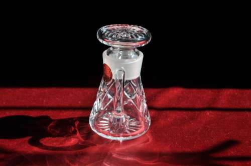 Webb & Corbett Crystal Vinaigrette Decanter.