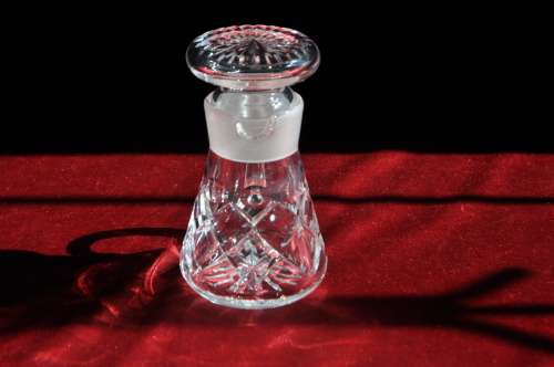 Webb & Corbett Crystal Vinaigrette Decanter.
