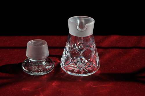 Webb & Corbett Crystal Vinaigrette Decanter.