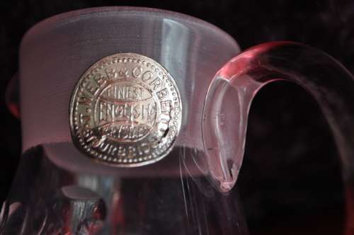 Webb & Corbett Crystal Vinaigrette Decanter.