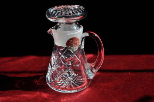 Webb & Corbett Crystal Vinaigrette Decanter.