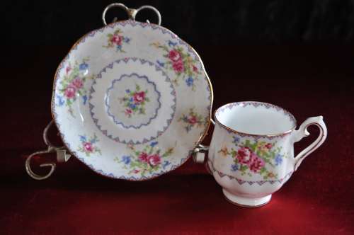 Royal Albert "Petit Point" Coffee Duo