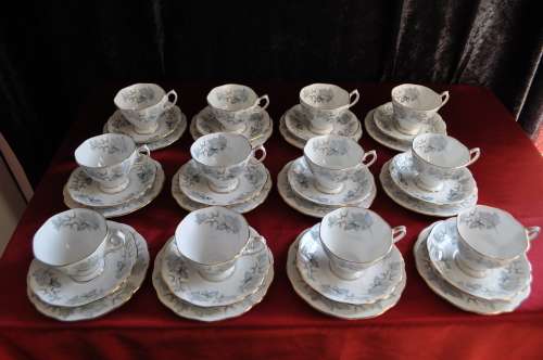 Royal Albert "Silver Maple" 39 Piece Tea Set  --  Collections or Courier Please!!