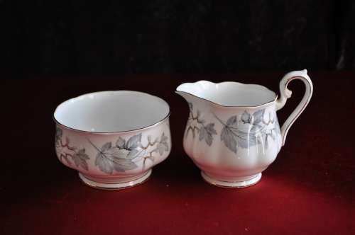 Royal Albert "Silver Maple" 39 Piece Tea Set  --  Collections or Courier Please!!
