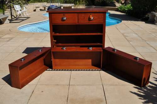 Teak Chest Of Drawers Two Over Three  --  Collections Only!!