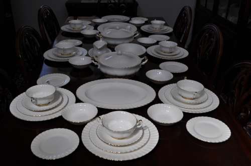 Royal Albert "Val D'or" 53 Piece Dinner Set.     ----    Collections or Courier Please!!