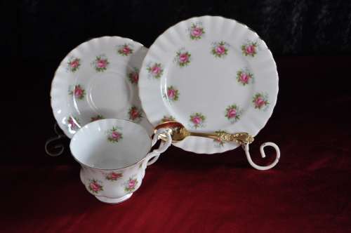 Royal Albert "Forget-Me-Not Rose" Tea For Two  --  Collections or Courier Please!