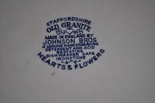 Staffordshire "Hearts & Flowers" Serving Plate ---  Collections or Courier Please!