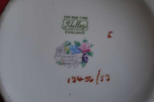 Shelley "Summer Glory" 13 Piece Coffee Set.       -      Collection or Courier Please!