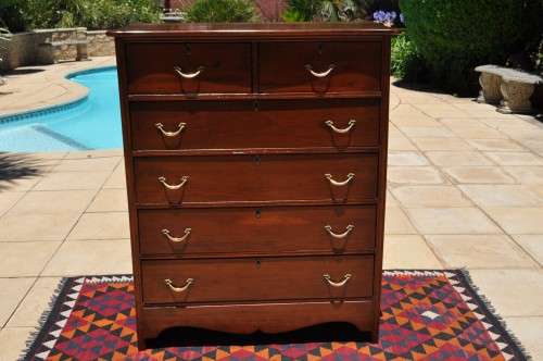 Teak Two Over Four Chest Of Drawers.    ----    Collections Only!!