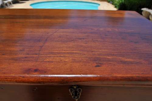 Teak Two Over Four Chest Of Drawers.    ----    Collections Only!!