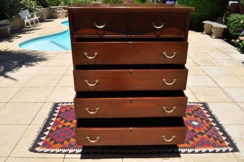 Teak Two Over Four Chest Of Drawers.    ----    Collections Only!!