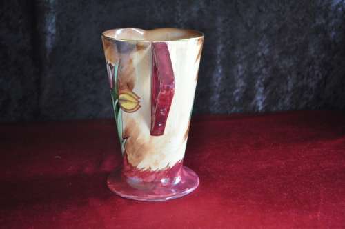 H&K Tunstall Hand Painted "Tulip Time" Pitcher