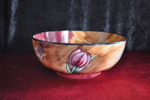 H&K Tunstall Hand Painted "Tulip Time" Bowl