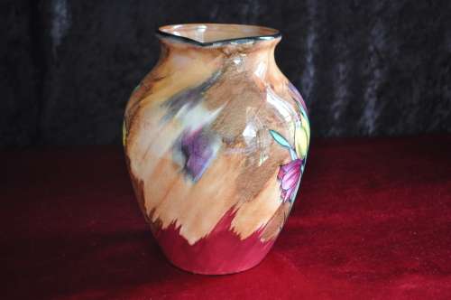 H&K Tunstall Hand Painted "Tulip Time" Pitcher