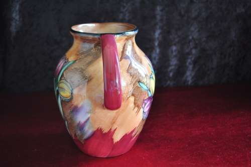 H&K Tunstall Hand Painted "Tulip Time" Pitcher