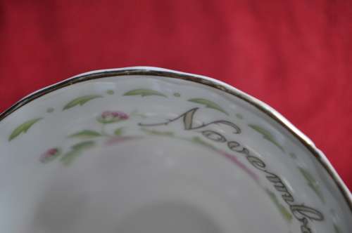 Royal Albert Flower Of The Month November "Chrysanthemum" Tennis Duo
