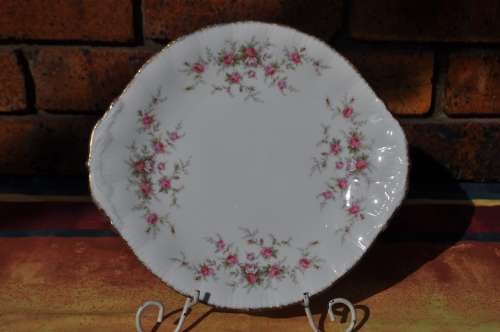 Paragon "Victoriana Rose" Tea Pot, Cake Plate, Milk & Sugar.
