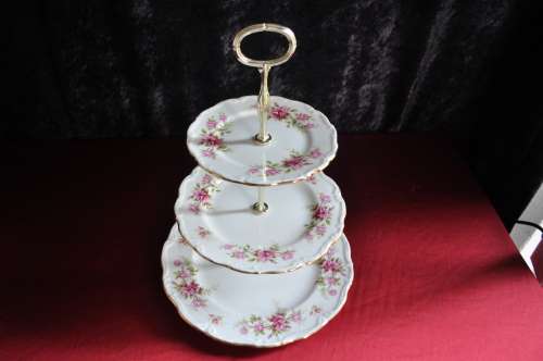 Royal Albert "Romance" Three Tier Cake Stand.