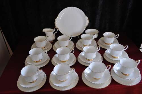 Royal Albert "Val D'or" 39 Piece Tea Set.    -----  Collection or Courier Please!