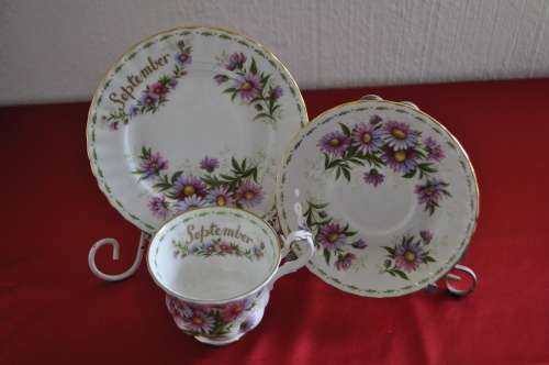 Royal Albert Flower Of The Month September "Michaelmas Daisy"