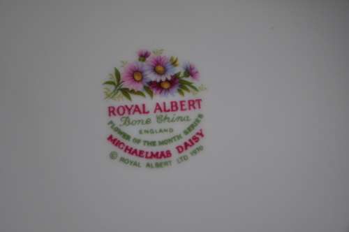 Royal Albert Flower Of The Month September "Michaelmas Daisy"