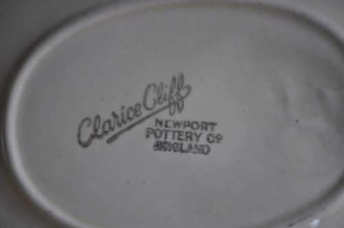 Clarice Cliff Celtic Harvest Gravy Boat & Saucer.