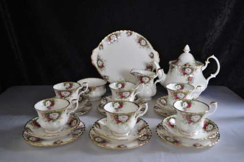 Royal Albert "Celebration" 22 Piece Tea Set.