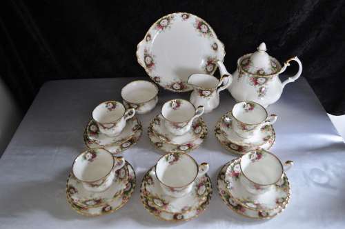 Royal Albert "Celebration" 22 Piece Tea Set.