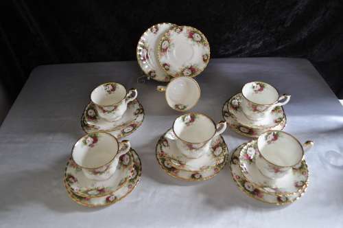 Royal Albert "Celebration" 22 Piece Tea Set.