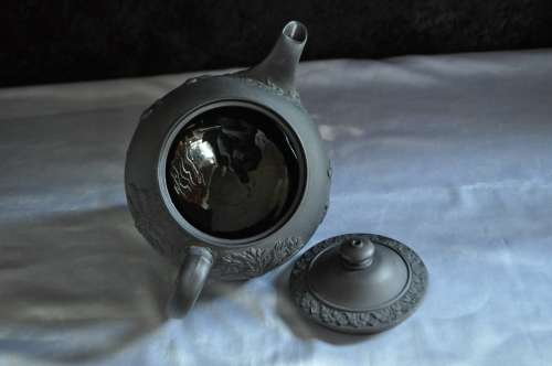 Wedgwood Black Basalt Tea Pot.