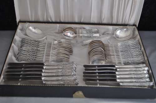 Soligen Schaso 100 Vintage Silver Plated Rostfrei 44 Piece Cutlery Set (Germany)