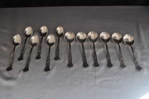 Soligen Schaso 100 Vintage Silver Plated Rostfrei 44 Piece Cutlery Set (Germany)