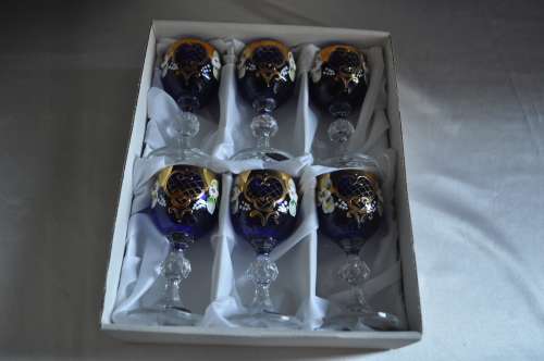Bohemia Crystal Boxed Set Of Six Port Crystal Glasses