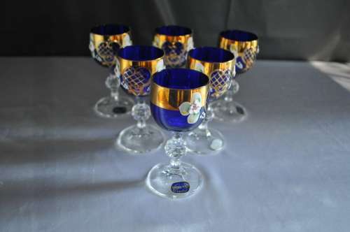 Bohemia Crystal Boxed Set Of Six Port Crystal Glasses
