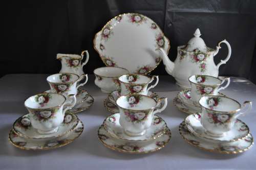 Royal Albert "Celebration" 22 Piece Tea Set.