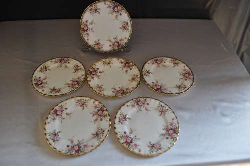 Royal Albert "Cottage Garden" 6 x Cake Plates.