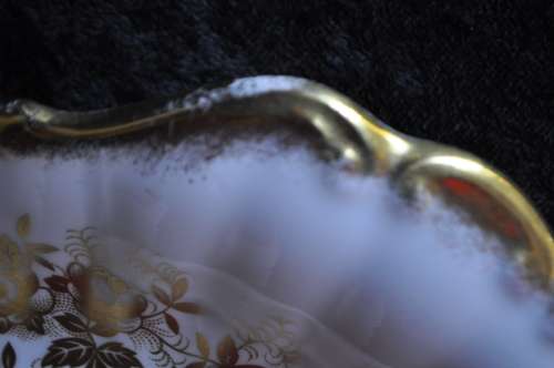 Royal Albert "Antoinette" Cake Plate, Milk & Sugar.